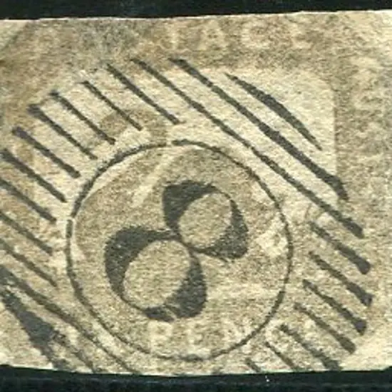 1859 6d grey-black with 1½ margins fine used with ...