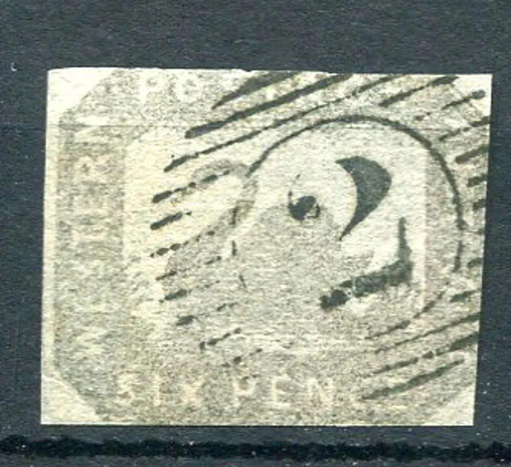 1859 6d grey-black with left margin clear, others ... Image 1++