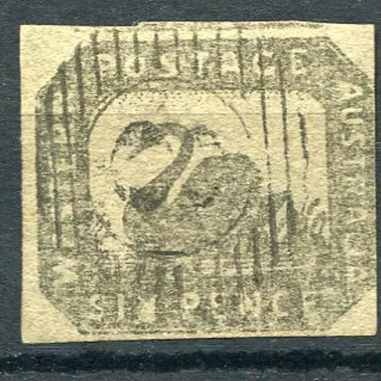 1859 6d grey-black with 3 clear margins & just ...