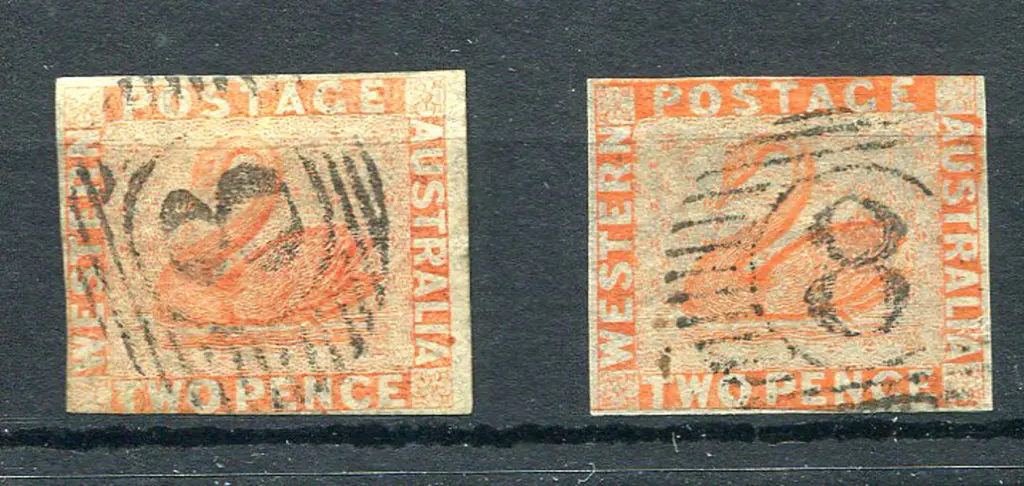 1860 2d pale orange with 4 full to just touching ... Image 1++