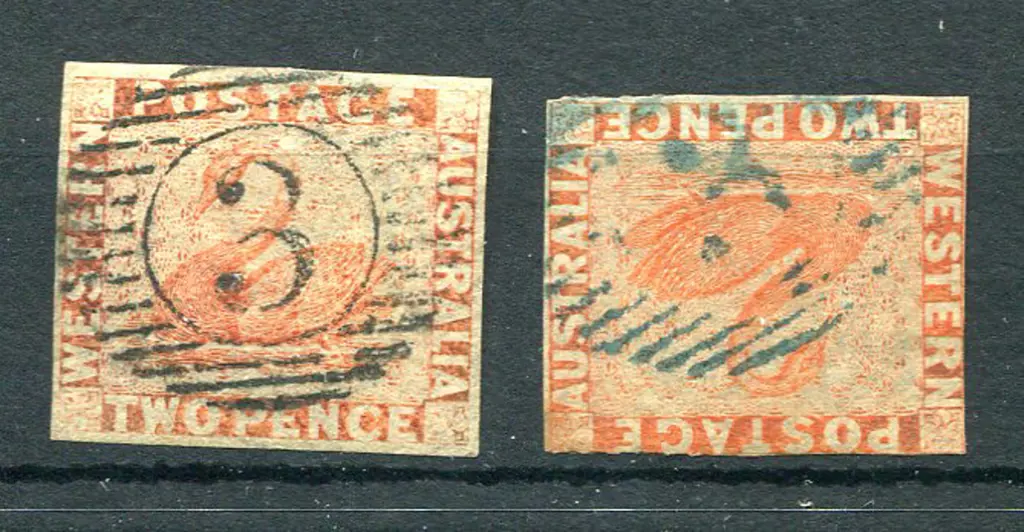 1850 2d pale orange (SG 24) with 4 large margins & ... Image 1++