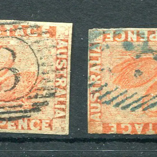 1850 2d pale orange (SG 24) with 4 large margins & ...