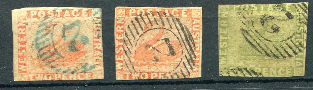 1860 2d pale orange (SG 24) & orange-vermilion (SG ... Image 1++