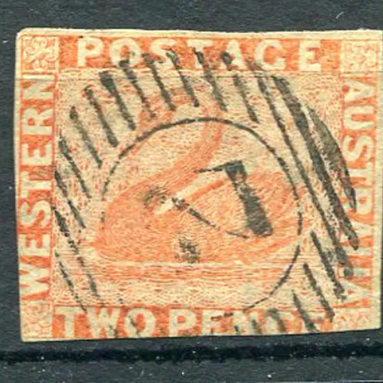 1860 2d pale orange (SG 24) & orange-vermilion (SG ...
