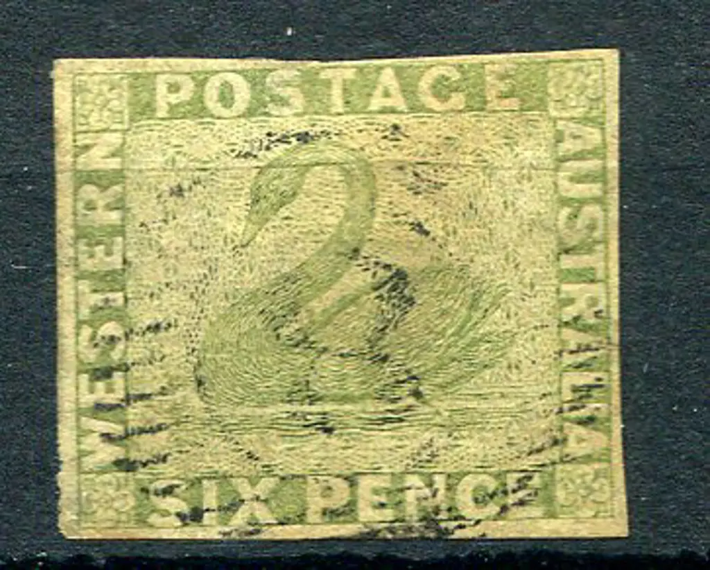 1861 6d sage-green with 3 excellent margins, top ... Image 1++