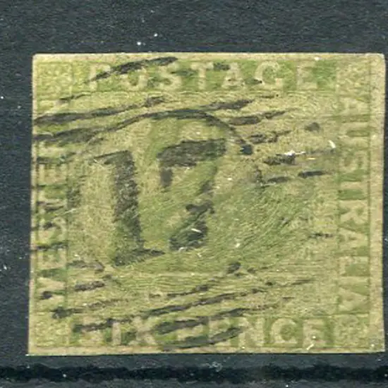 1860 6d deep sage-green with even close but clear ...