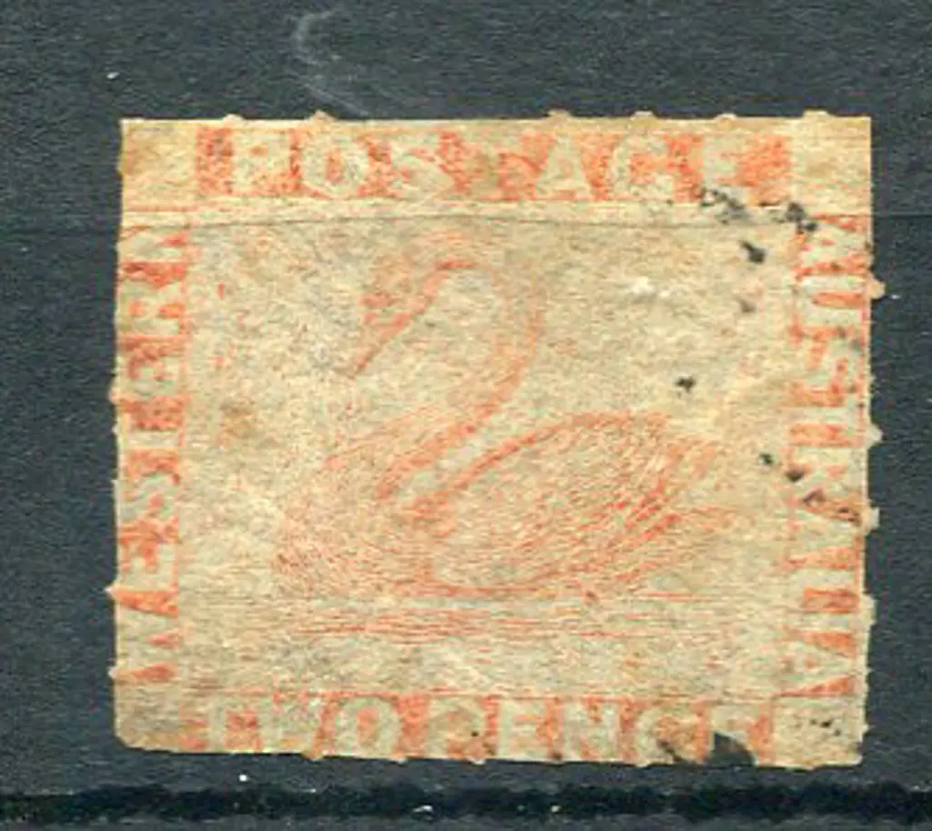1860 2d pale orange rouletted on all sides. Used ... Image 1++