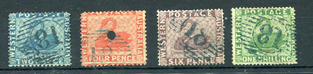 1861 2d blue (SG 41), 4d vermilion with ... Image 1++