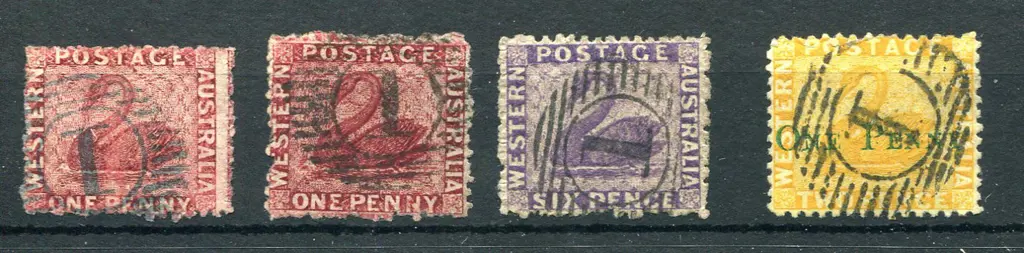 1863 1d carmine-rose, 1d lake & 6d deep lilac (SG ... Image 1++