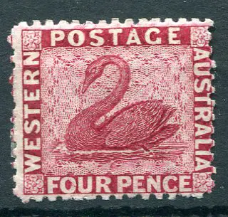 1864/65 4d carmine, perf 12½. MH with 50% o.g., ... Image 1++