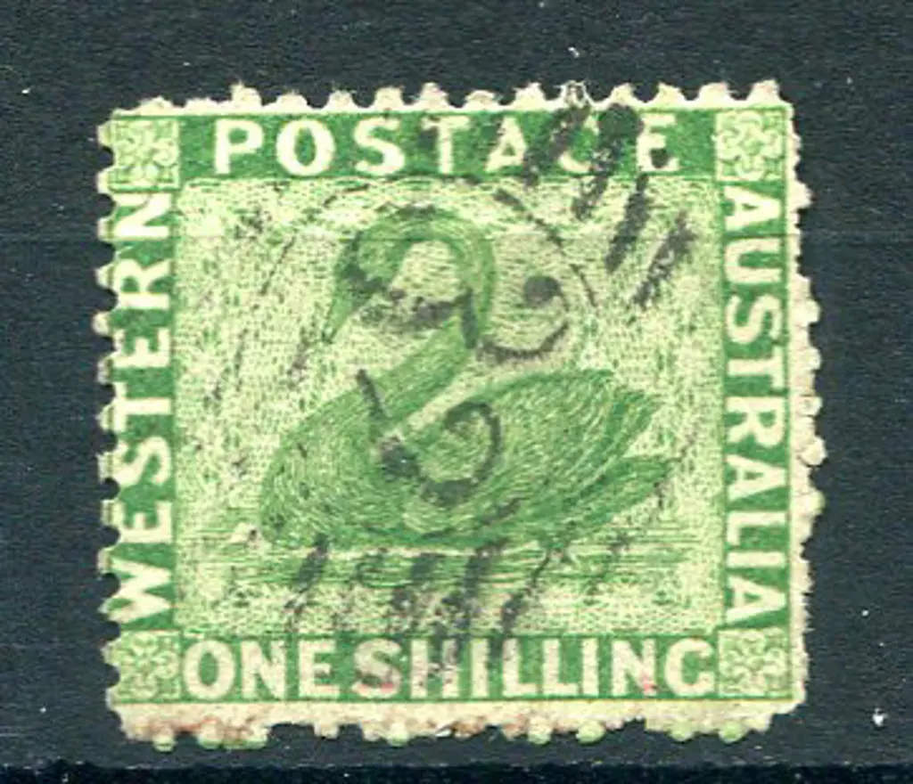 1865 1/- bright green, CR/CC wmk, perf. 12½ with ... Image 1++
