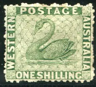 1964/68 1/- sage green. MLH with 50% o.g. Very ... Image 1++