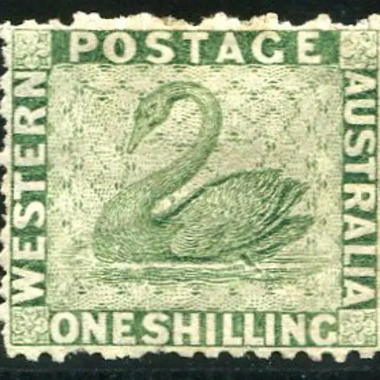 1964/68 1/- sage green. MLH with 50% o.g. Very ...
