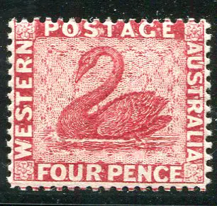 1882 4d carmine, perf. 14. Fine MLH with fresh ... Image 1++