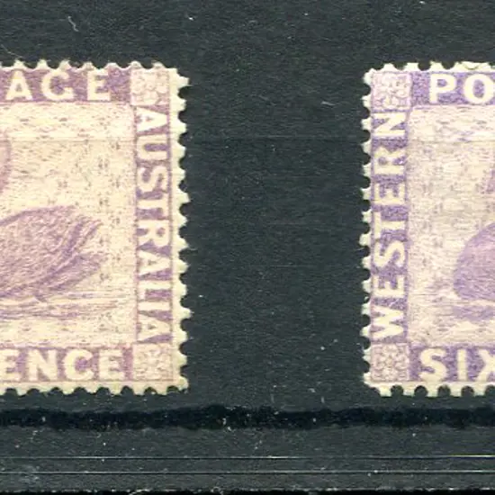 1882/84 reddish lilac & 6d lilac with former MH & ...