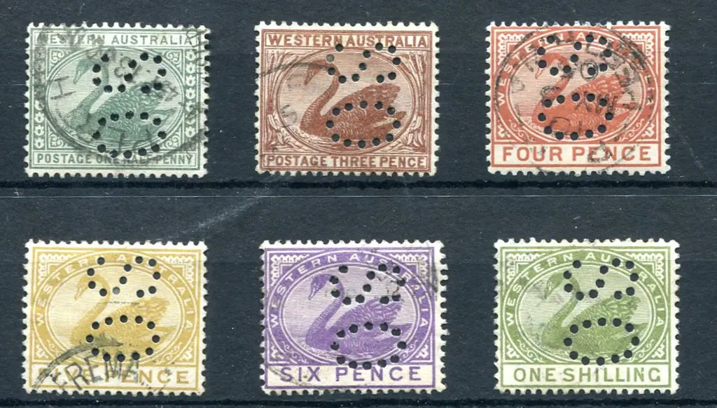 1885/93 ½d green (SG 94a), 3d red-brown (SG 87), ... Image 1++