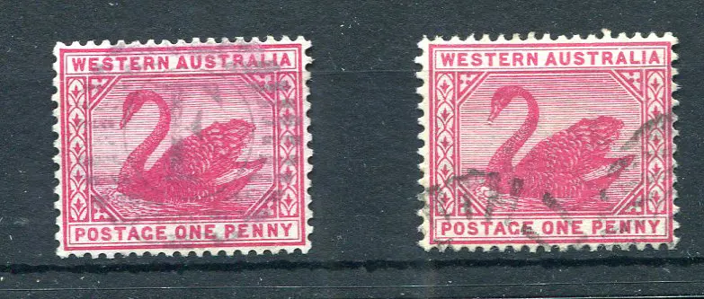 1890 1d carmine with Crown CA wmk sideways ... Image 1++
