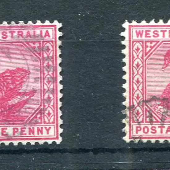 1890 1d carmine with Crown CA wmk sideways ...