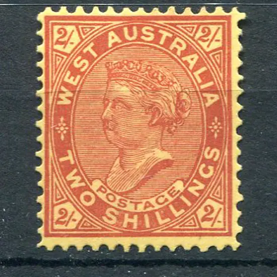 1902/11 2/- bright red on yellow. MLH with better ...