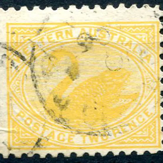 1902/11 2d yellow line perf 11. F/U centered ...