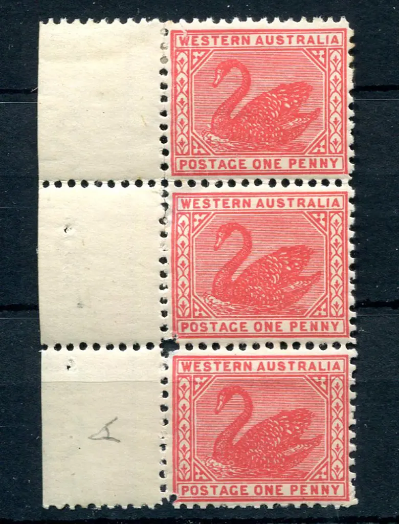 1905/12 1d rose pink swan, Crown over A wmk, perf. ... Image 1++