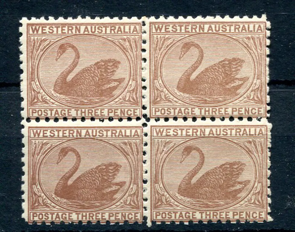 1905/12  3d brown. Fresh MUH block of 4. SG 153, ... Image 1++