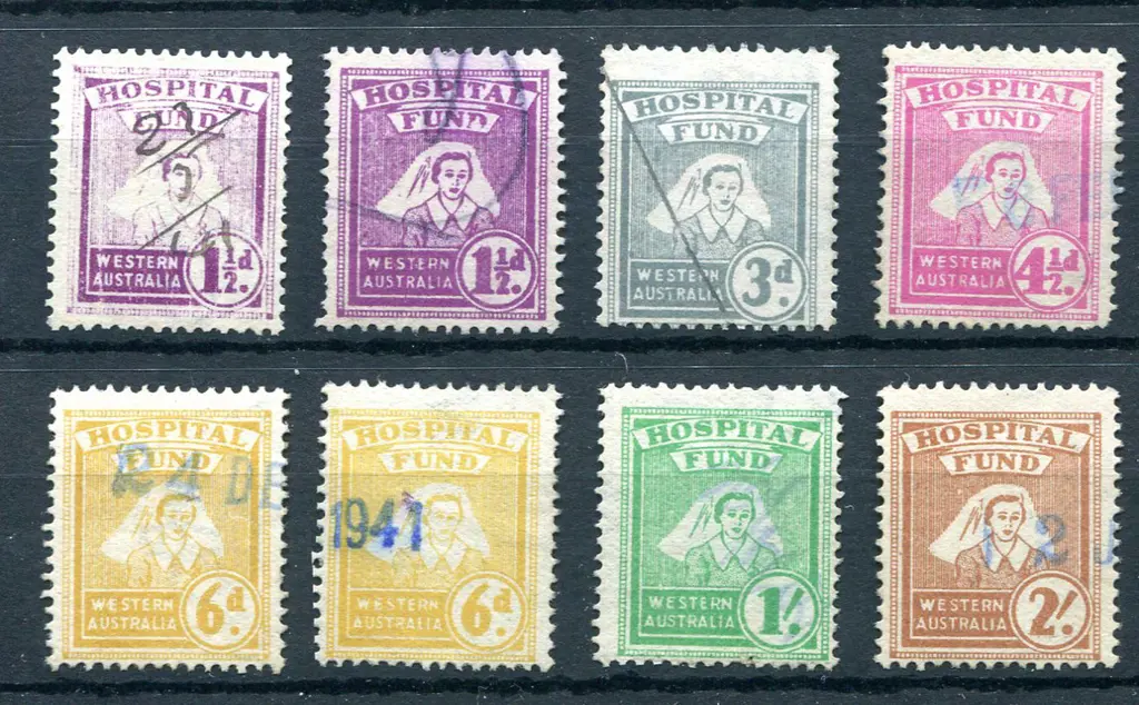 1940-1942 (June) 1½d x 2 violet shades, 3d greyish ... Image 1++