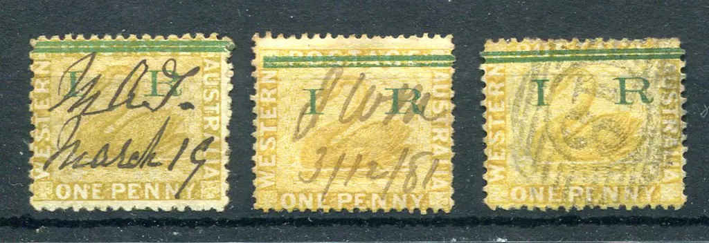 1881 "IR" & the word "Postage" obliterated by 2 ... Image 1++
