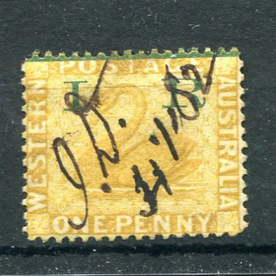 1881 1d yellow-ochre as above & also with 3 F/U ...