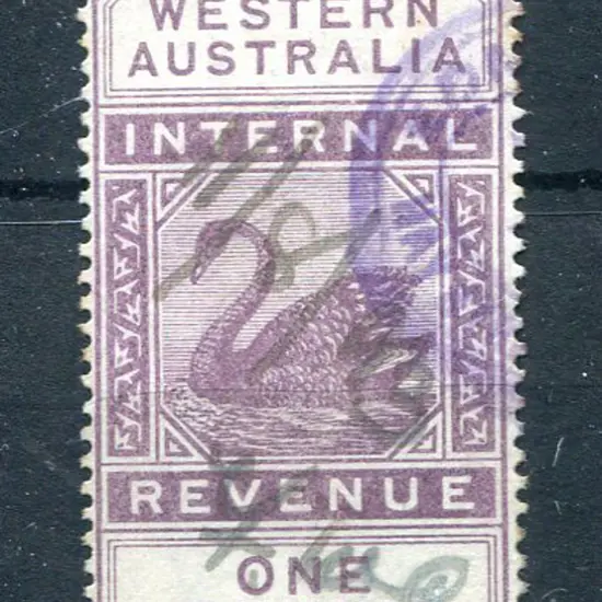1881 1d Internal Revenue with inverted narrow CA ...