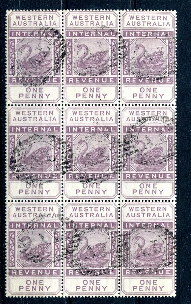 1881 1d violet Internal Revenue, narrow Crown CA ... Image 1++