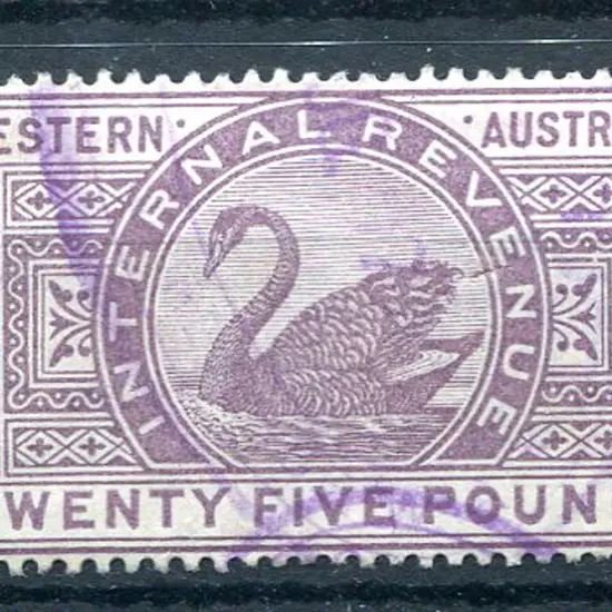 1896 £25 Internal Revenue. Superb F/U with ORS ...