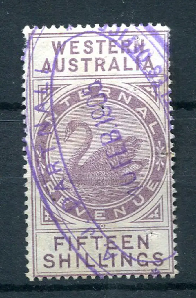 1897/1903 15/- Internal Revenue with W Crown A ... Image 1++