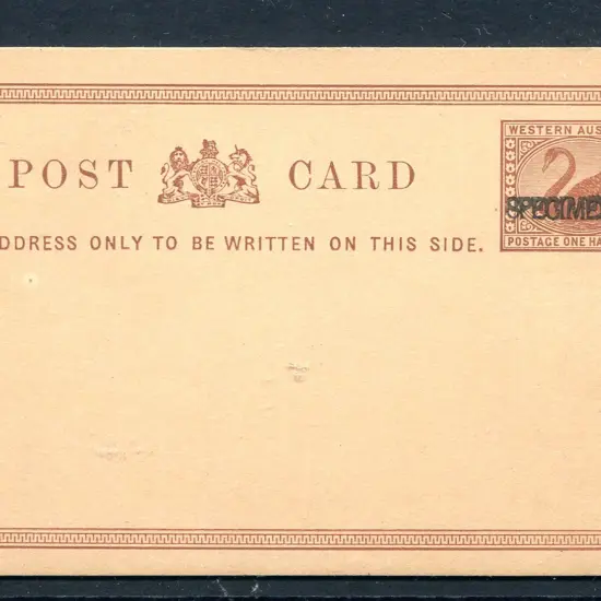 1879 ½d chestnut on salmon stock (PC 1) ovptd ...