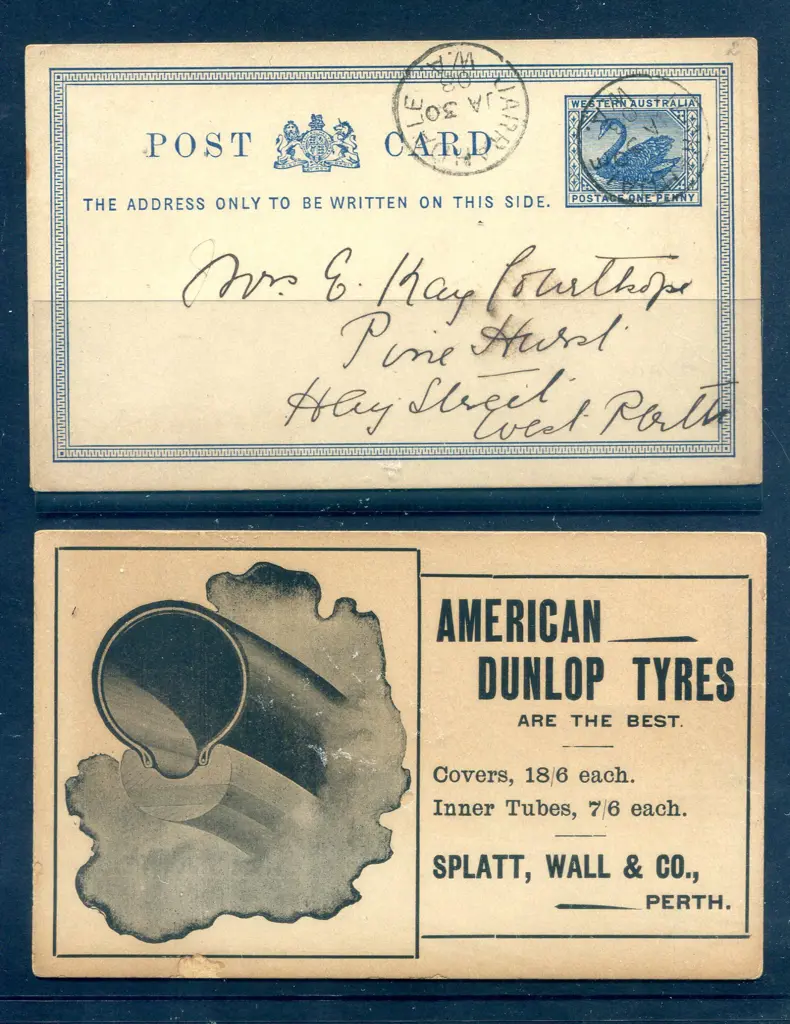 1879 1d blue on white stock (PC 2) unused PTPO for ... Image 1++