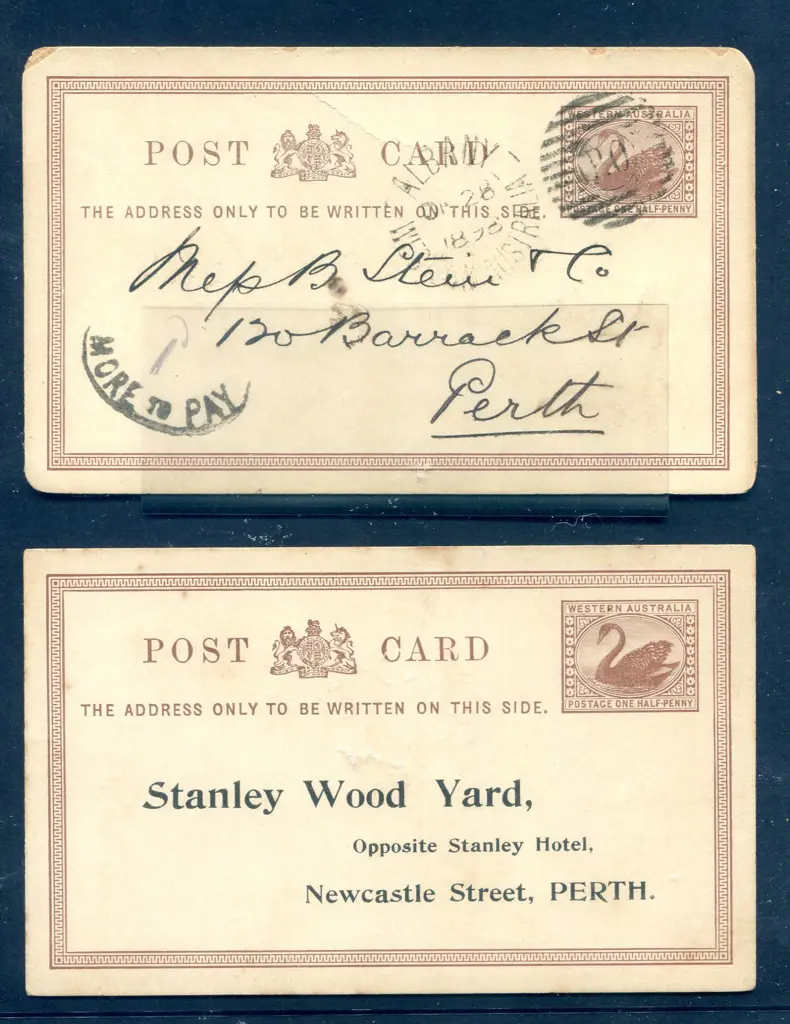 1892 ½d chestnut on white stock (PC 6) unused ... Image 1++