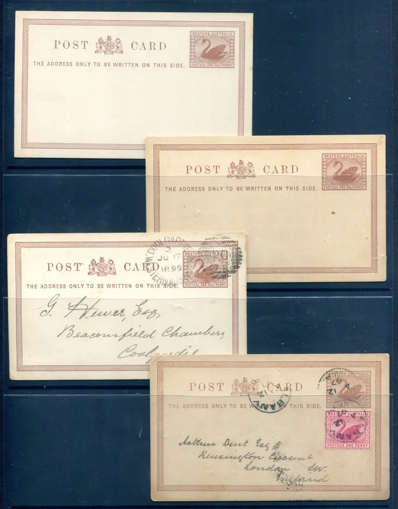 1892 ½d chestnut on white stock (PC 6) with 2 ... Image 1++