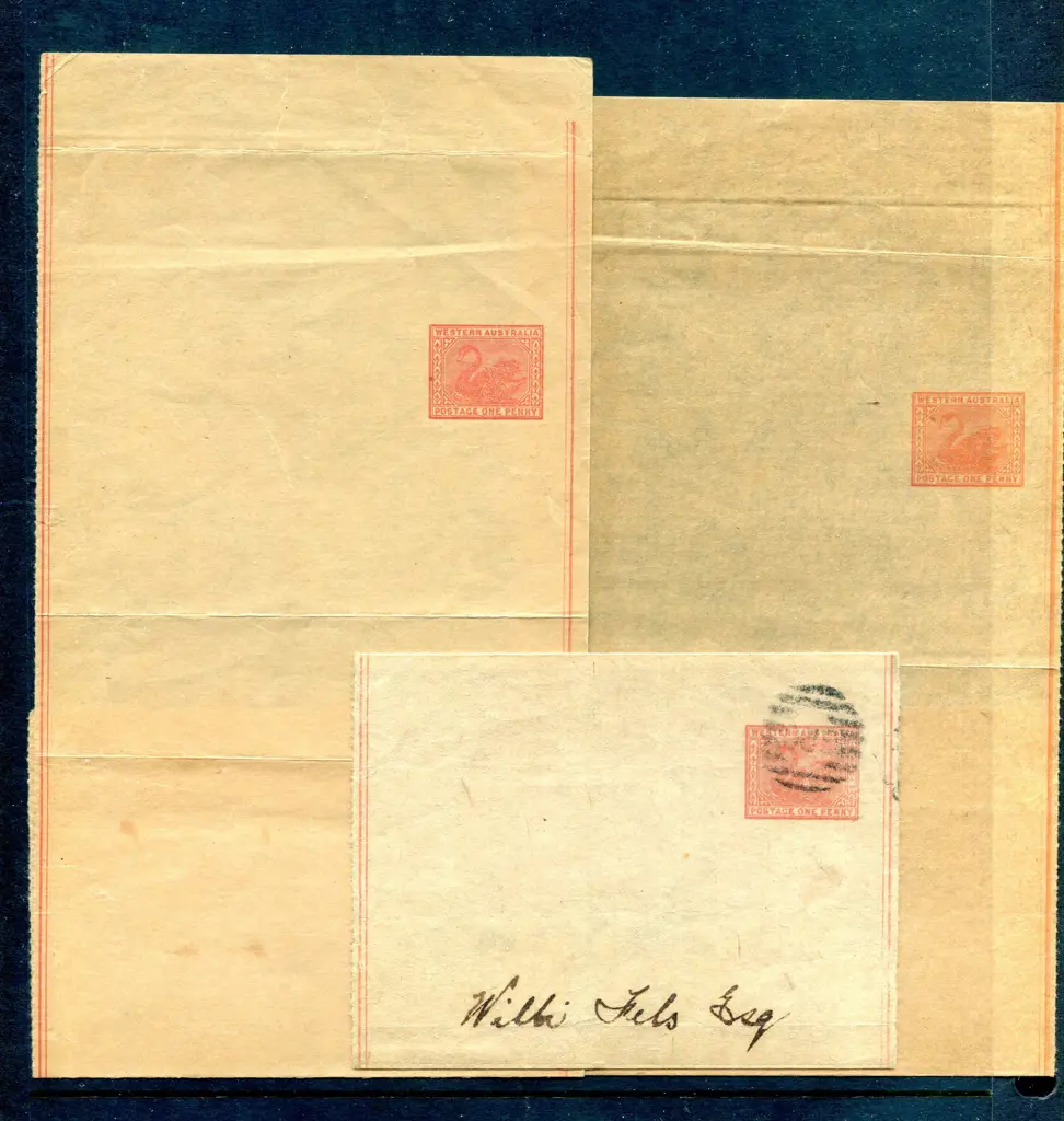 1902 1d red double line border wrapper (WR.2) with ... Image 1++