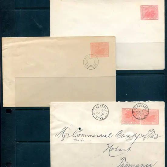 1902 1d rose (small Die) envelopes (EN 1) with a ...