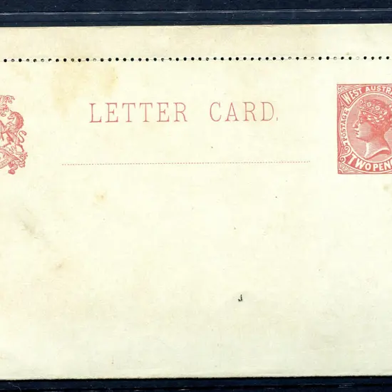 1902 2d brown-red Letter Card (LC 2) reasonably ...