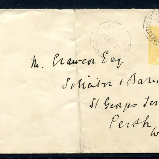 1902 2d yellow envelope (EN2) fine postally used ...