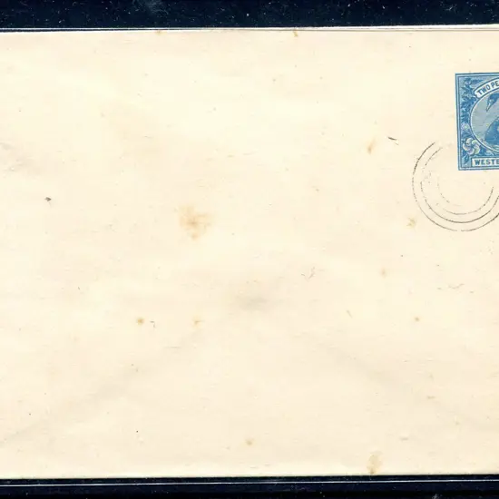 1902 2½d blue envelope (EN4) cancelled with UPU 4 ...