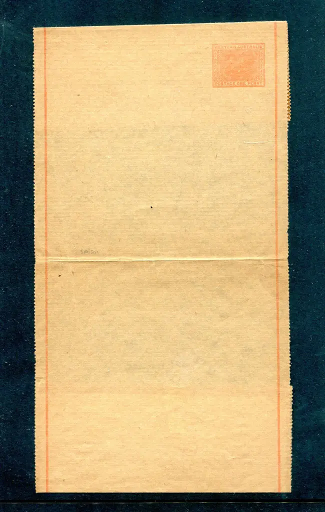 1904 1d red single line border wrapper in fine ... Image 1++