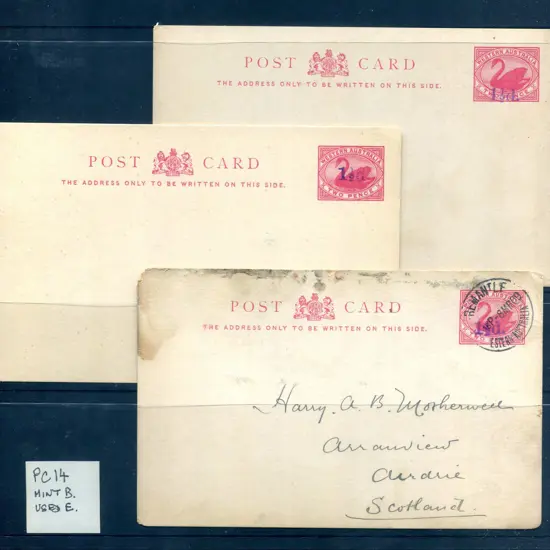 1905 "1½d." surcharged in violet ink on 2d red ...