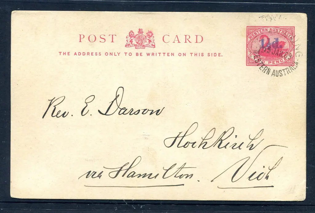 1905 1½d surcharged in violet with very thick ... Image 1++