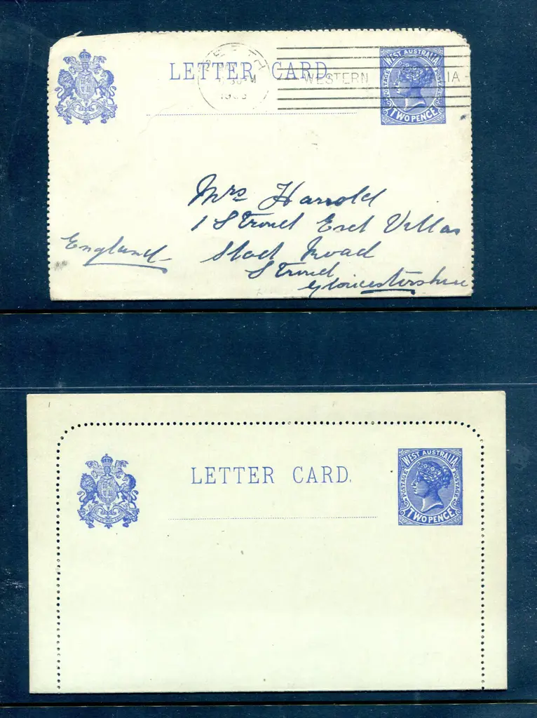 1905 2d blue Letter Cards (LC 4) superb mint & ... Image 1++