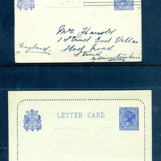 1905 2d blue Letter Cards (LC 4) superb mint & ...