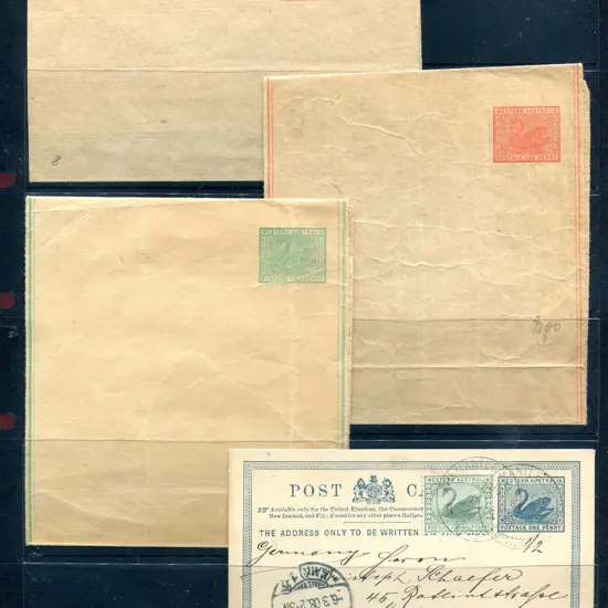 1908 (6th Feb) 1d blue Post Card (PC13) addressed ...