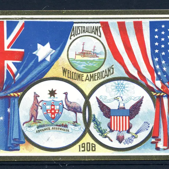 1908 Visit of the American Fleet "Australians ...
