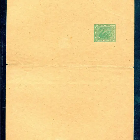 1910 ½d green, no line border on wove paper ...